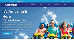 Desktop Screenshot of carowinds.com