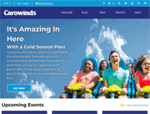 Tablet Screenshot of carowinds.com